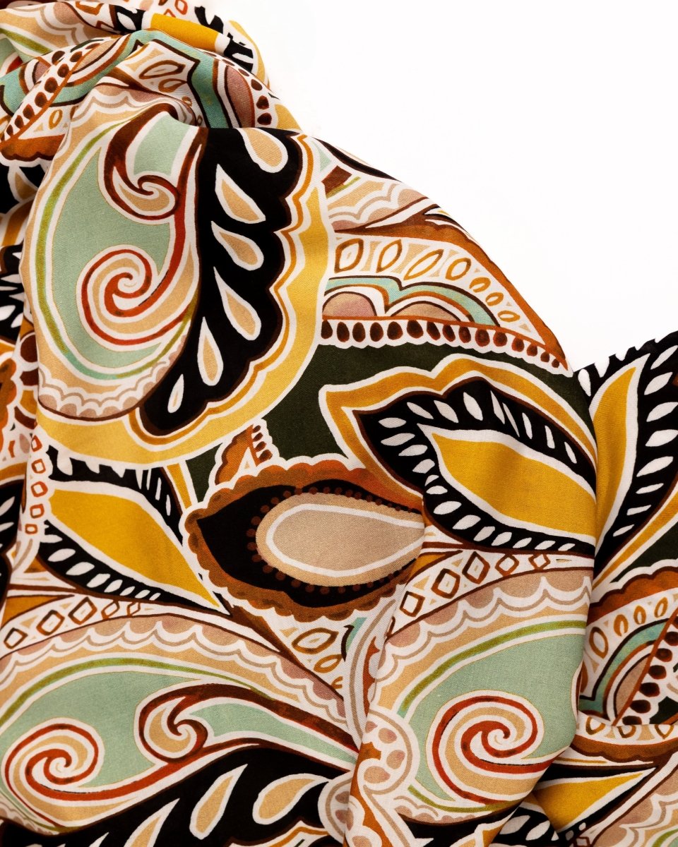 Cotton Viscose Floral Fabric - Sharqiya - الشرقية