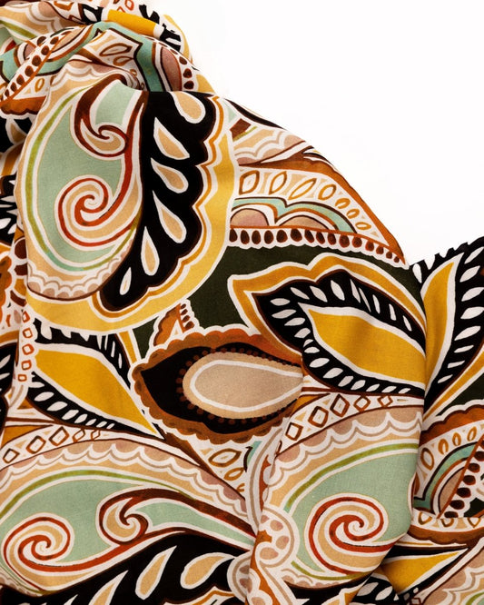 Cotton Viscose Floral Fabric - Sharqiya - الشرقية