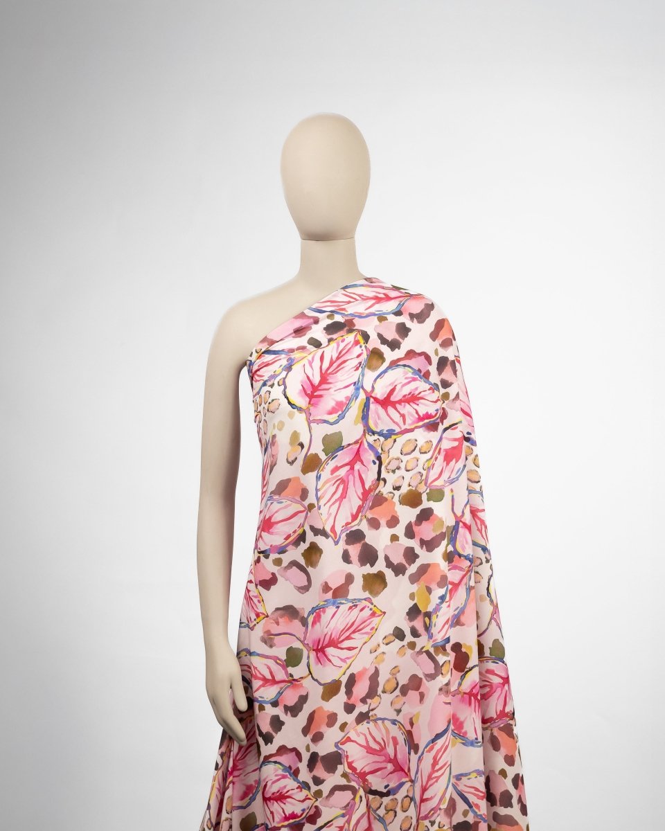 Cotton Viscose Floral Fabric - Sharqiya - الشرقية