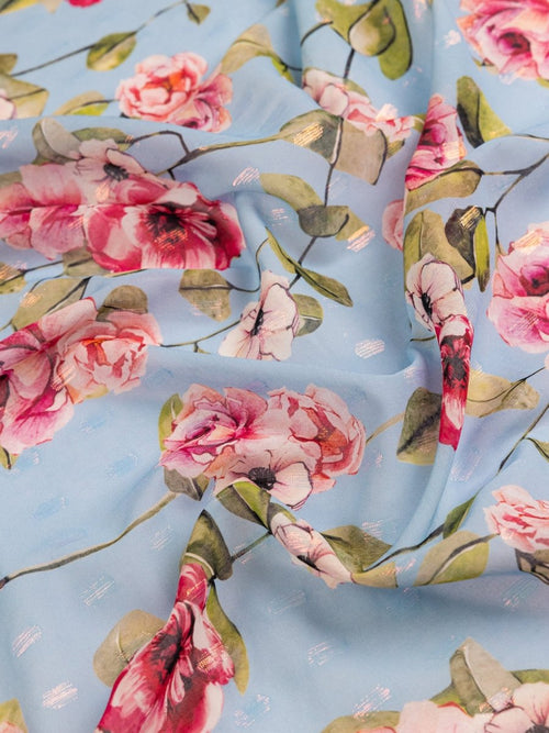 Cotton Voile With Jacquard Lurex - Sharqiya - الشرقية