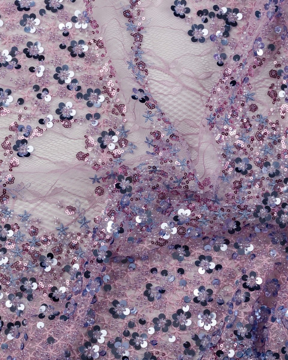 Dantel Embroidery with Beeds Sequins - Sharqiya - الشرقية