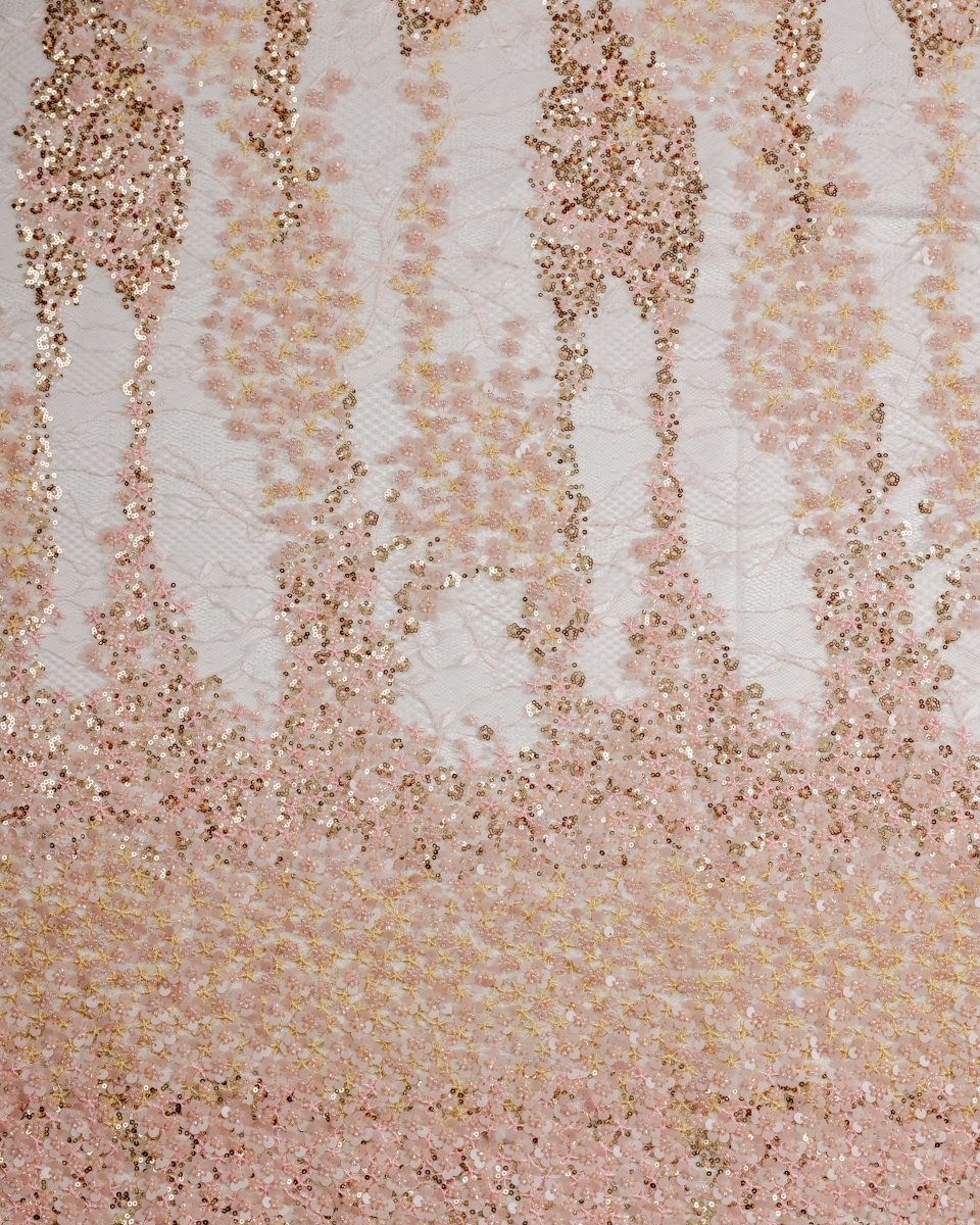 Dantel Embroidery with Beeds Sequins - Sharqiya - الشرقية