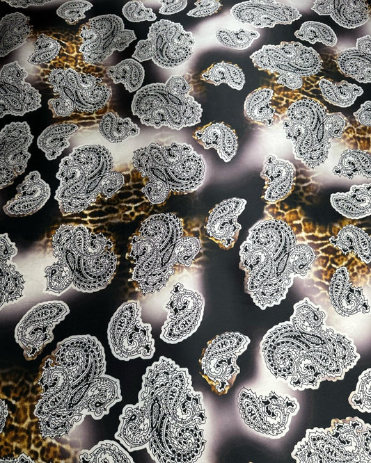 Floral Silk Jacquard Floral Fabric - Pure Silk - Sharqiya - الشرقية