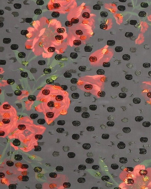 Fluorescent Silk Jacquard Fabric - Organza - Sharqiya - الشرقية