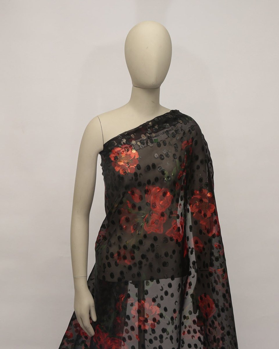 Fluorescent Silk Jacquard Fabric - Organza - Sharqiya - الشرقية