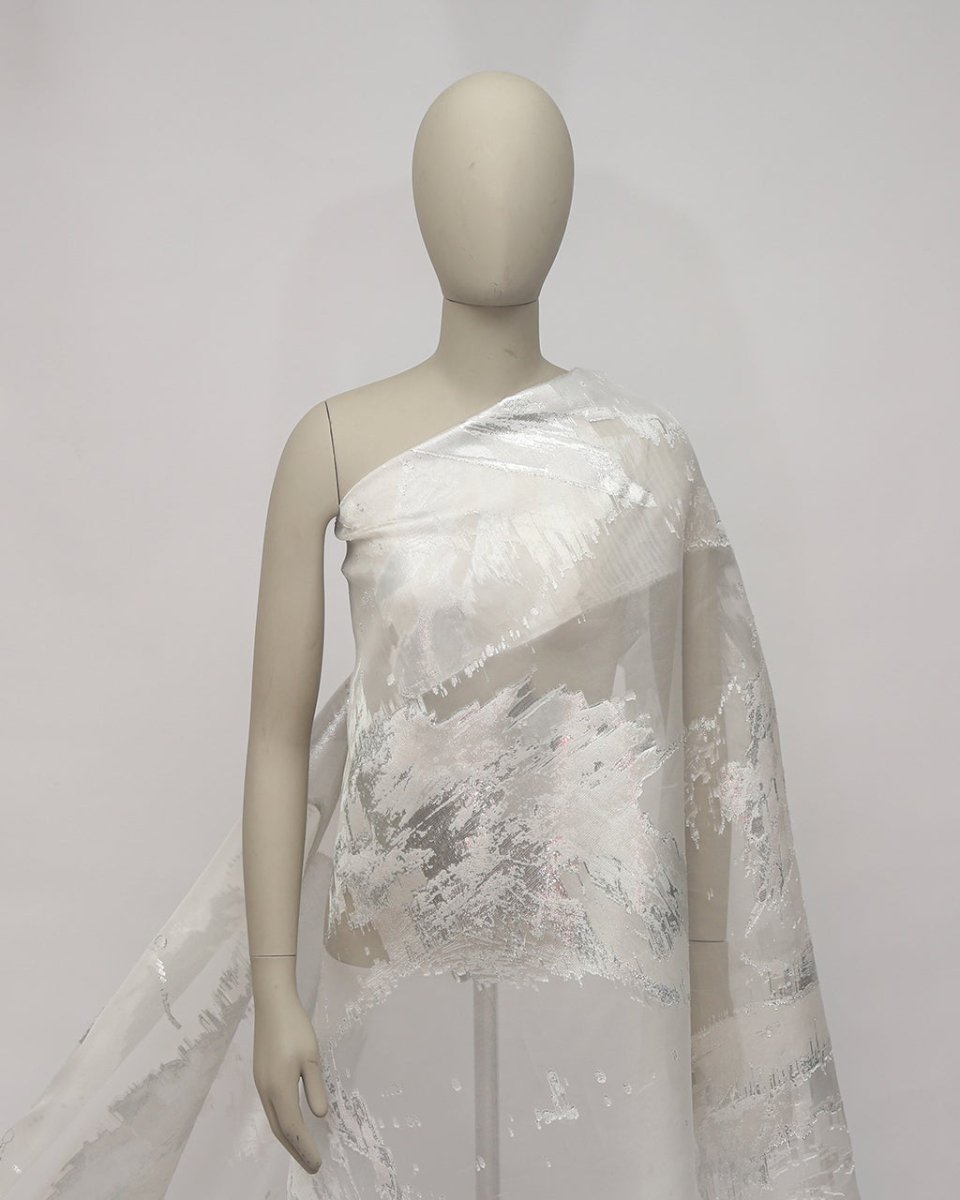 Fluorescent Silk Jacquard Fabric - Organza - Sharqiya - الشرقية