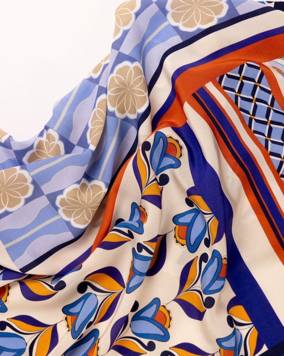 Italian Cotton Viscose Printed Fabric - Sharqiya - الشرقية-86