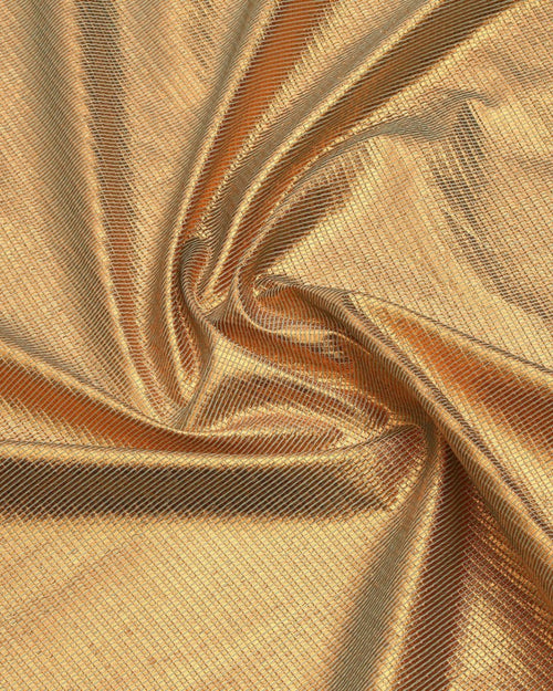 Italian Lurex Silk Jacquard Striped Fabric - Polyester, Organza - Sharqiya - الشرقية