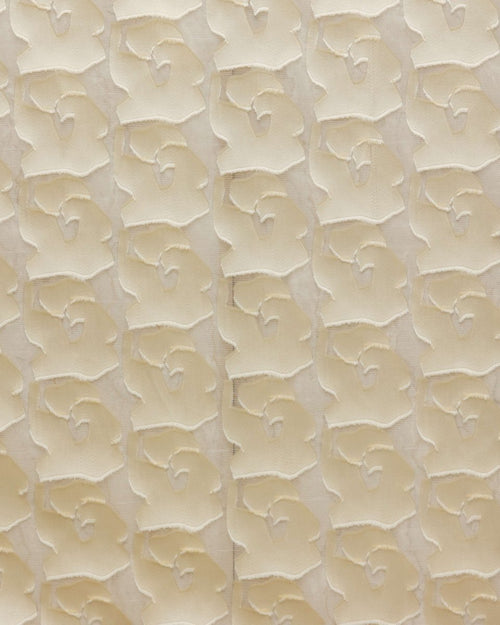 Italian Silk Jacquard Geometric Fabric - Polyester, Viscose - Sharqiya - الشرقية