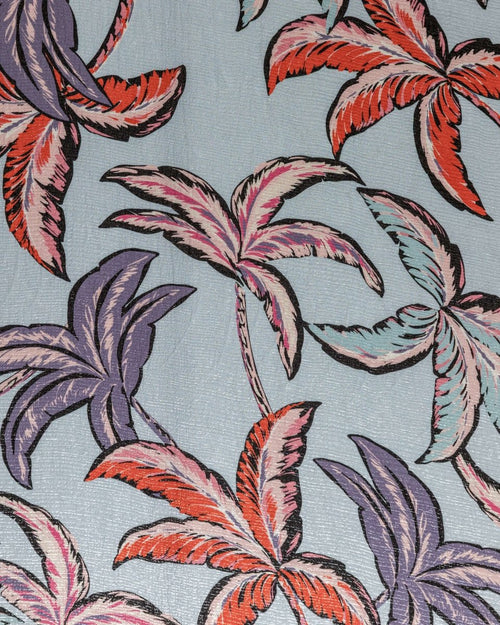 Italian Silk Lurex Floral Fabric - Polyester, Chiffon - Sharqiya - الشرقية