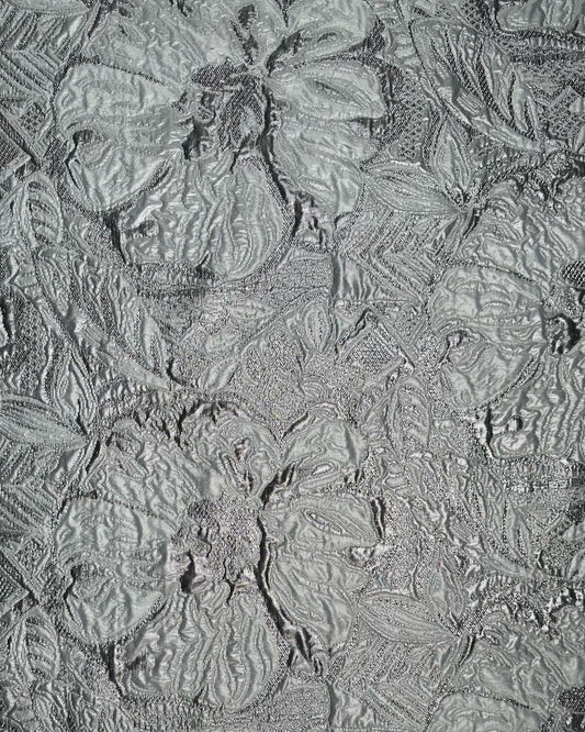 Jacquard Lurex Floral Fabric - Sharqiya - الشرقية