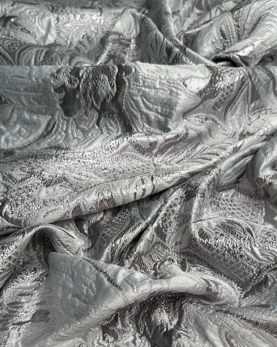 Jacquard Lurex Floral Fabric - Sharqiya - الشرقية