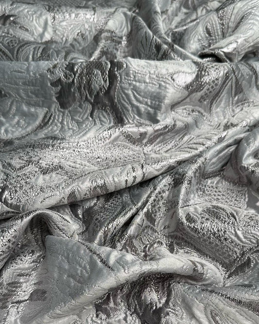 Jacquard Lurex Floral Fabric - Sharqiya - الشرقية