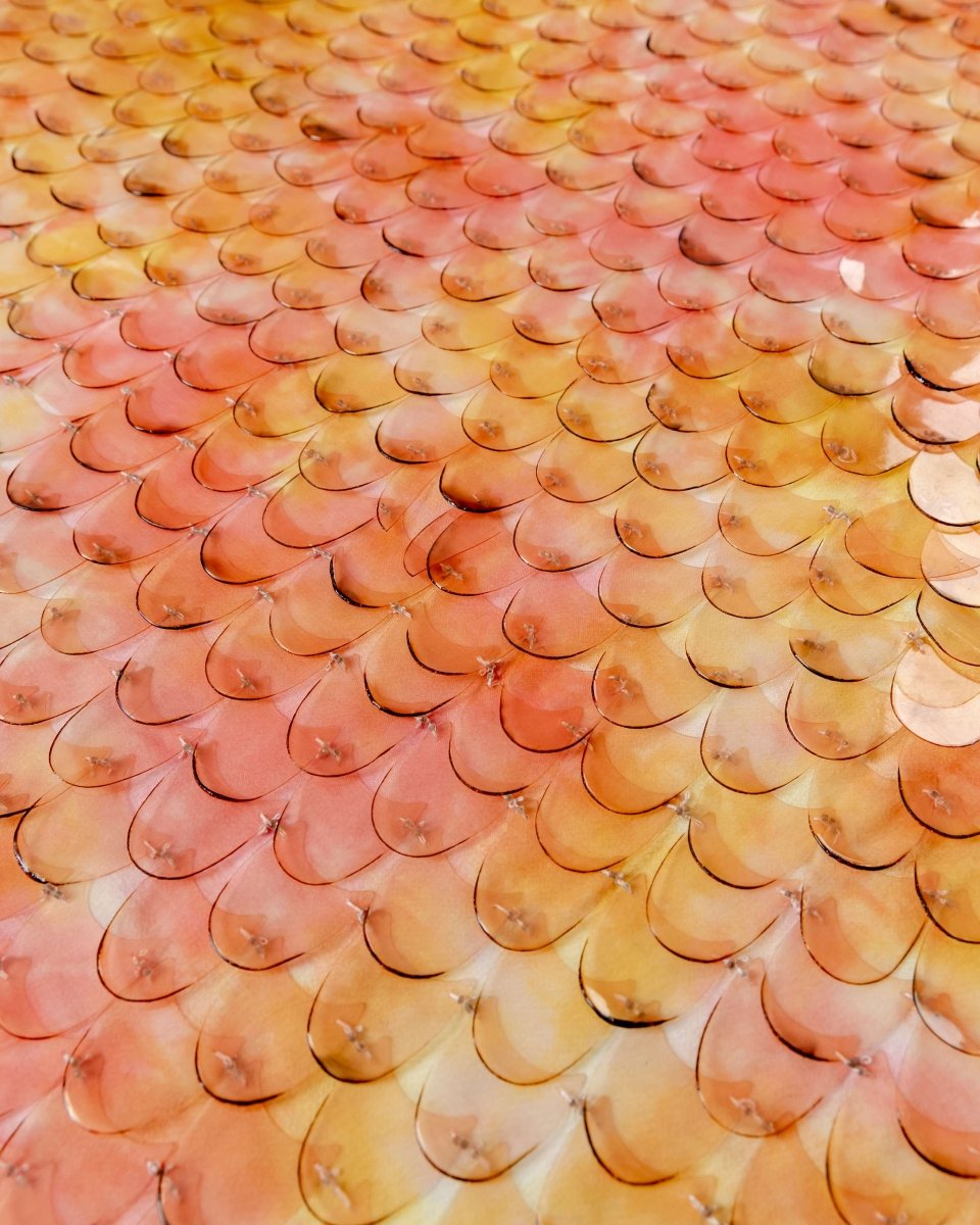 Korean Silk Polyester Sequin Fabric - Sharqiya - الشرقية