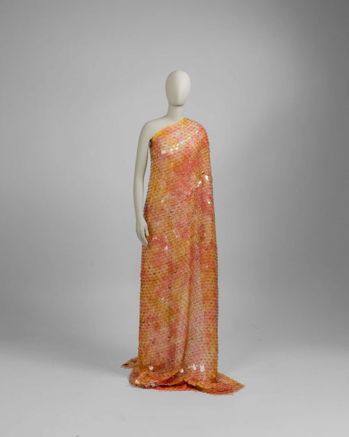 Korean Silk Polyester Sequin Fabric - Sharqiya - الشرقية