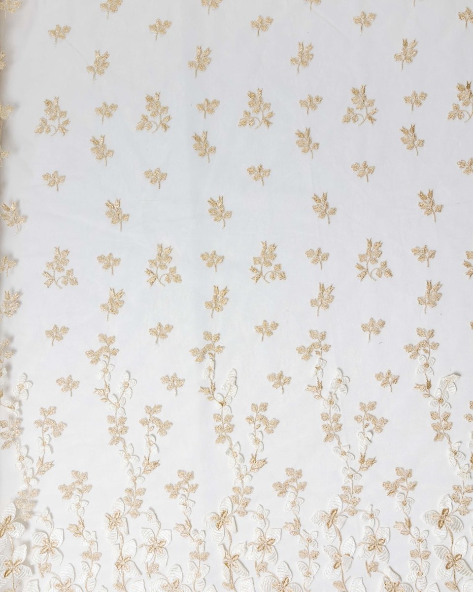 Korean Silk Tulle Floral Fabric - Polyester - Sharqiya - الشرقية