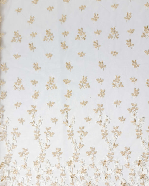 Korean Silk Tulle Floral Fabric - Polyester - Sharqiya - الشرقية