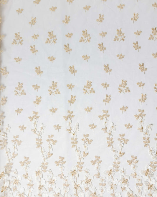 Korean Silk Tulle Floral Fabric - Polyester - Sharqiya - الشرقية