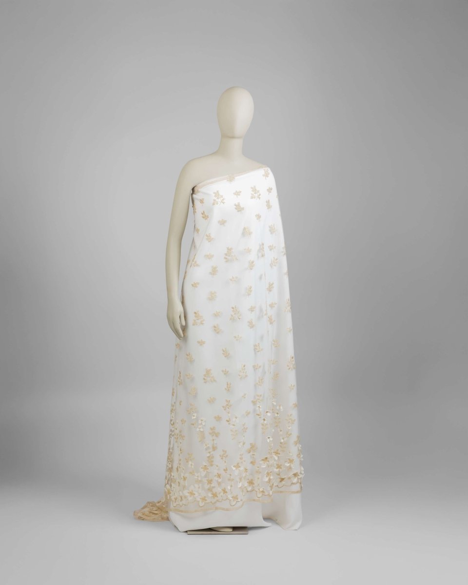 Korean Silk Tulle Floral Fabric - Polyester - Sharqiya - الشرقية