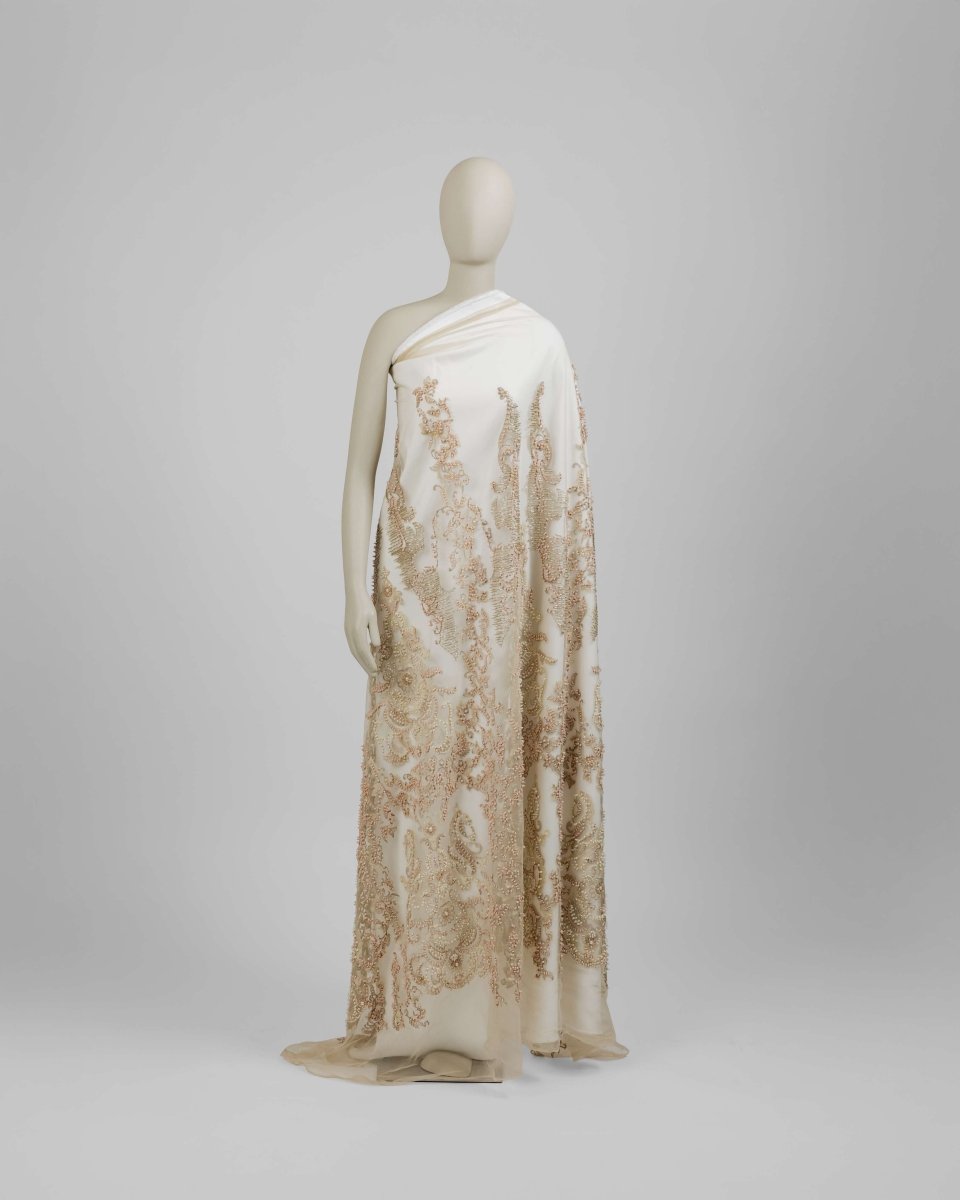 Korean Tulle Polyester Geometric Fabric - Sharqiya - الشرقية