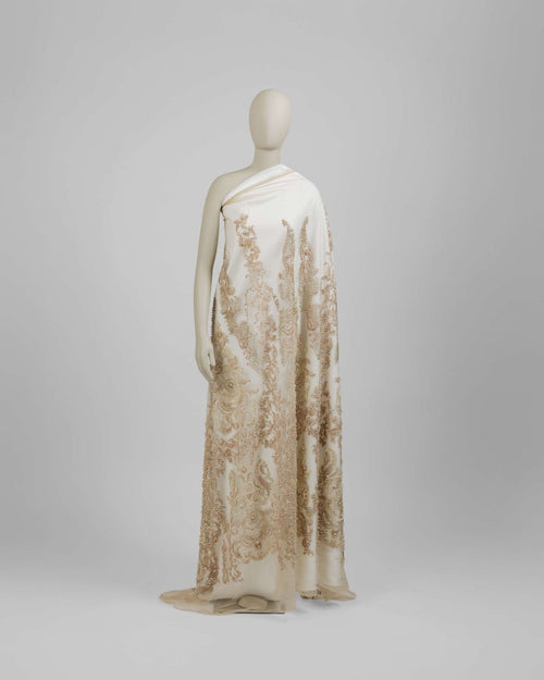 Korean Tulle Polyester Geometric Fabric - Sharqiya - الشرقية