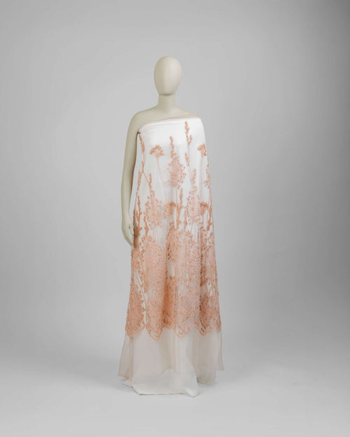 Korean Tulle Polyester Geometric Fabric - Sharqiya - الشرقية