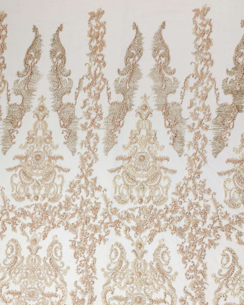 Korean Tulle Polyester Geometric Fabric - Sharqiya - الشرقية