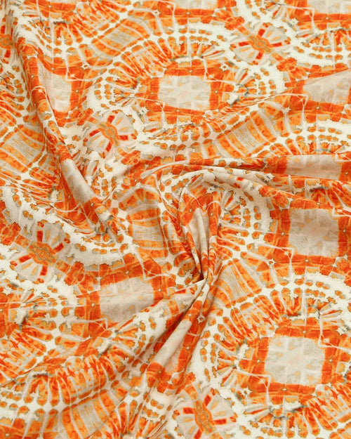 Linen Cotton Geometric Fabric - Sharqiya - الشرقية