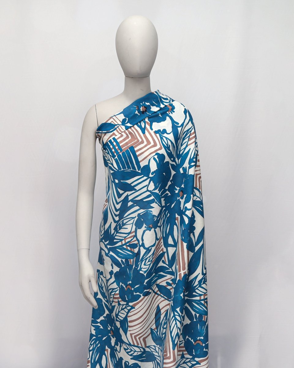 Linen Viscose Floral Fabric - Sharqiya - الشرقية