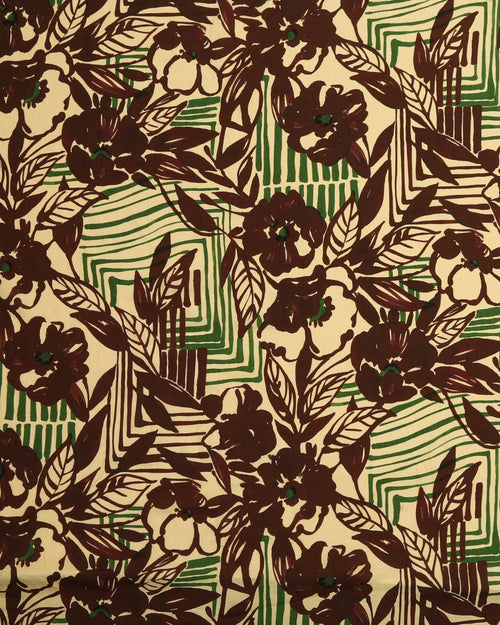 Linen Viscose Floral Fabric - Sharqiya - الشرقية