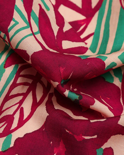 Linen Viscose Floral Fabric - Sharqiya - الشرقية