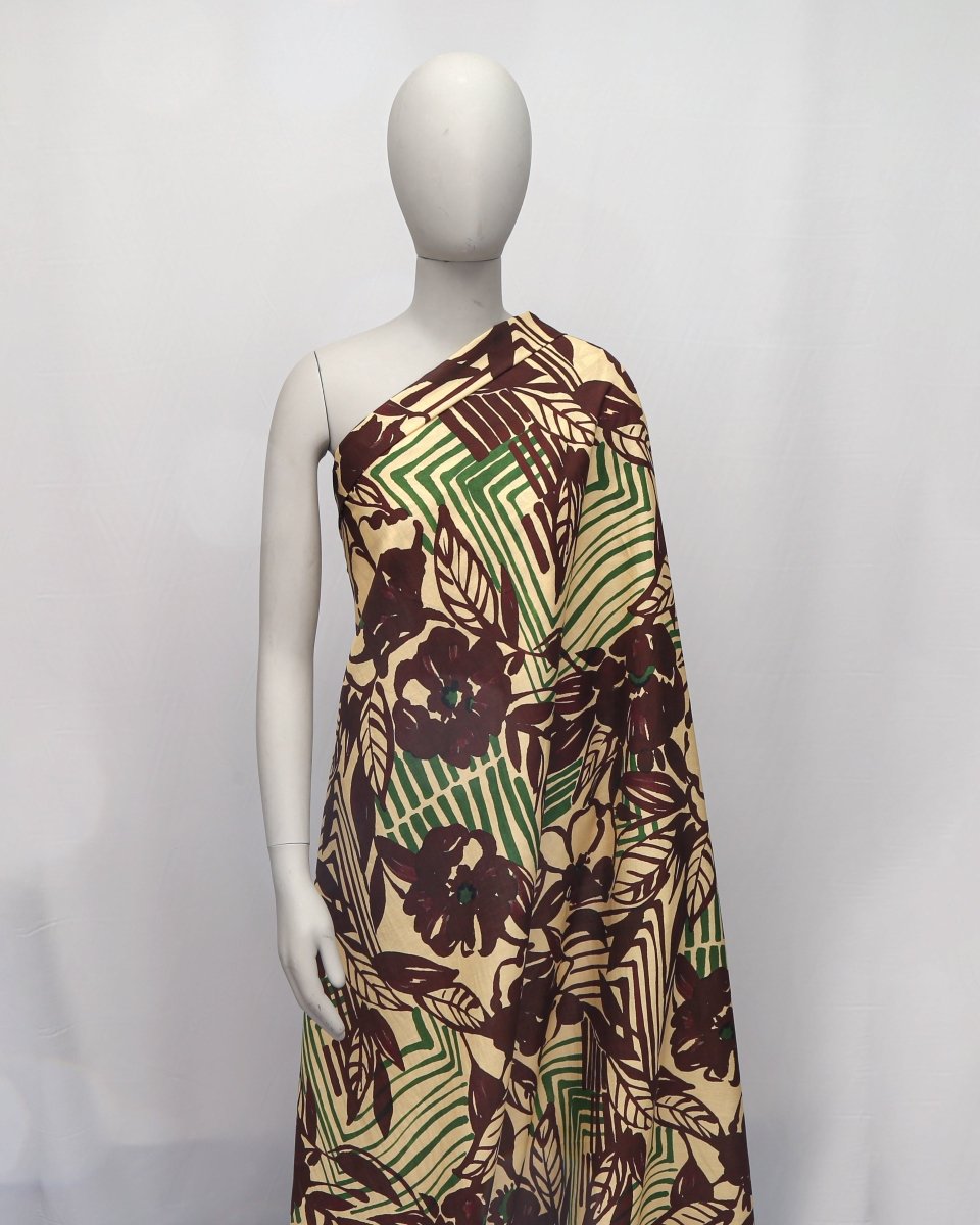 Linen Viscose Floral Fabric - Sharqiya - الشرقية