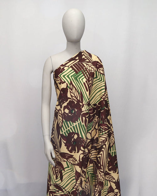 Linen Viscose Floral Fabric - Sharqiya - الشرقية