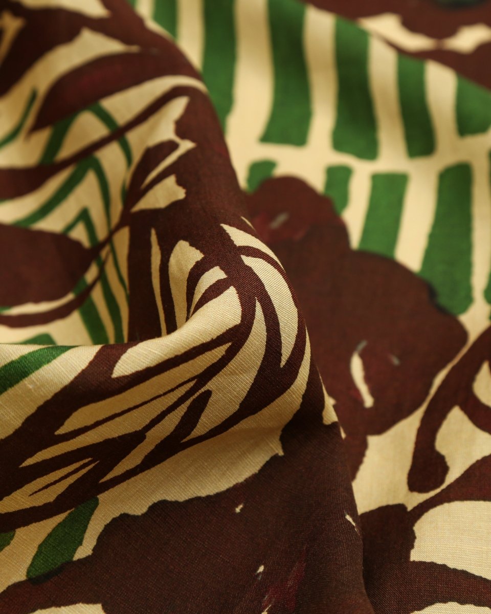 Linen Viscose Floral Fabric - Sharqiya - الشرقية