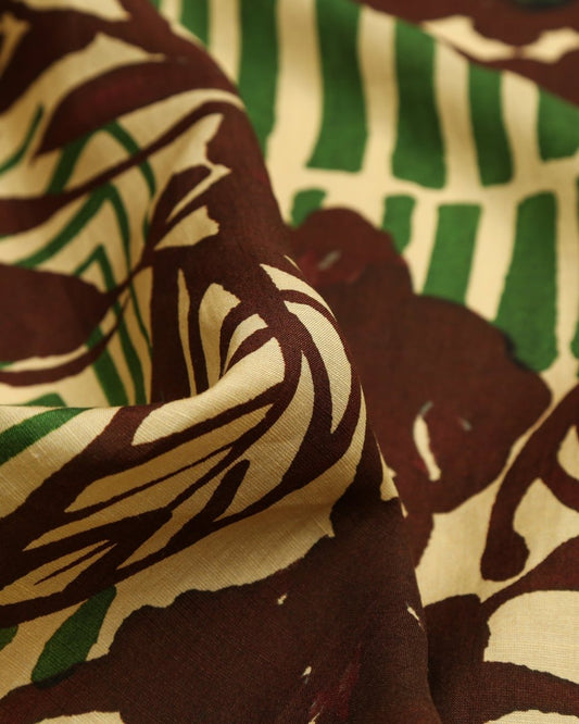 Linen Viscose Floral Fabric - Sharqiya - الشرقية