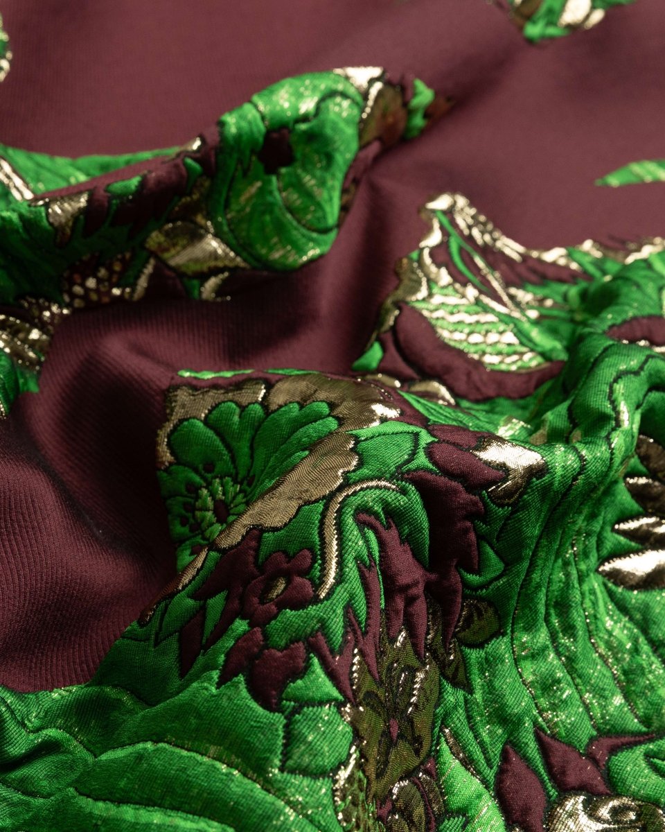 Oskar Silk Wool Floral Fabric - Jacquard - Sharqiya - الشرقية
