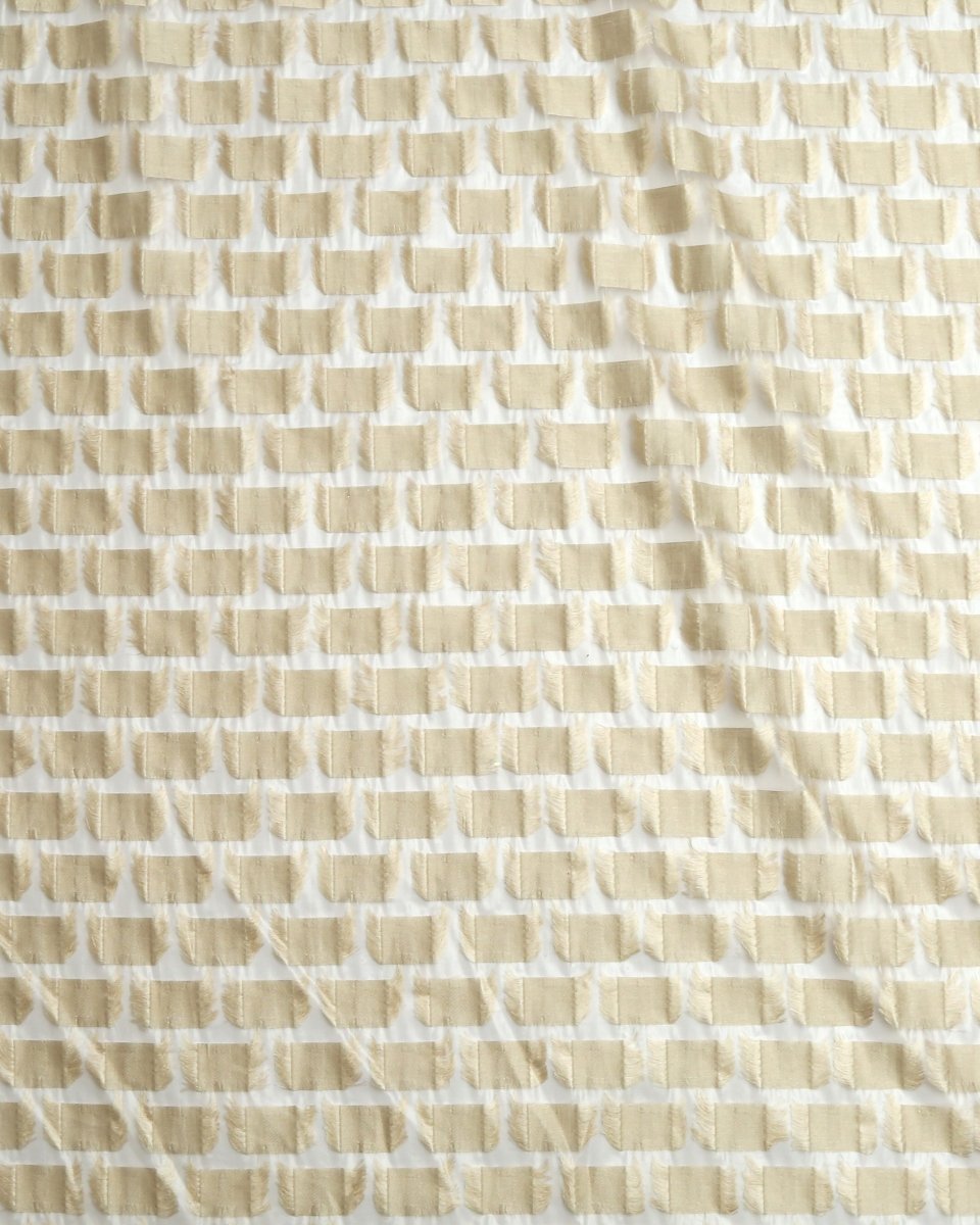 Poly Jacquard Lurex Geometric Fabric - Organza - Sharqiya - الشرقية