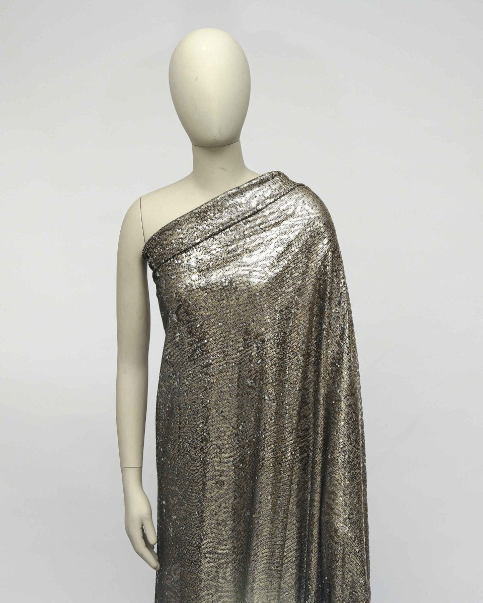 Poly Lurex Tulle Geometric Fabric - Polyester - Sharqiya - الشرقية
