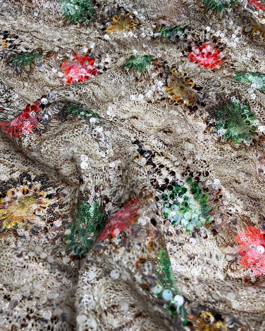 Poly Polyester Floral Fabric - Sharqiya - الشرقية