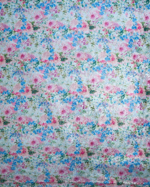Poly Polyester Floral Fabric - Sharqiya - الشرقية