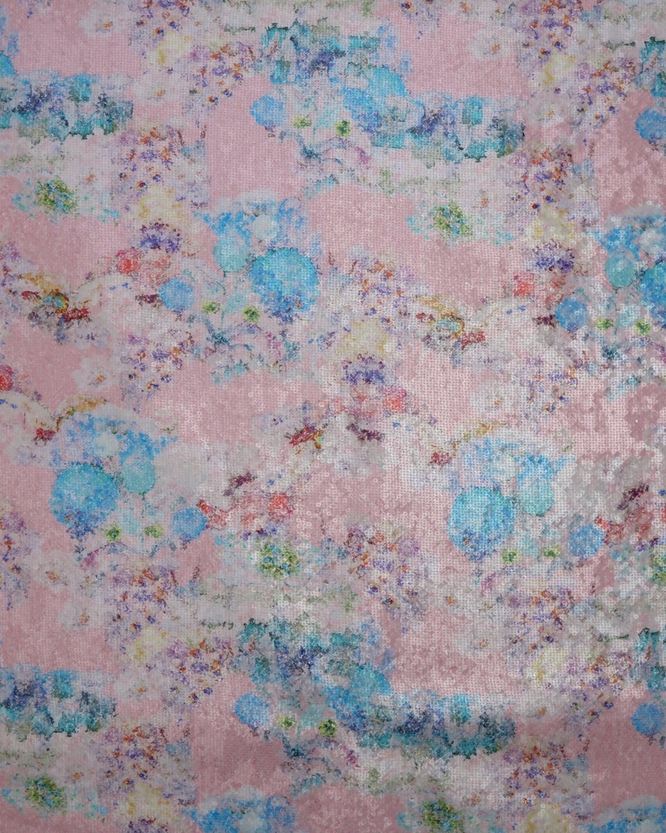 Poly Polyester Floral Fabric - Sharqiya - الشرقية