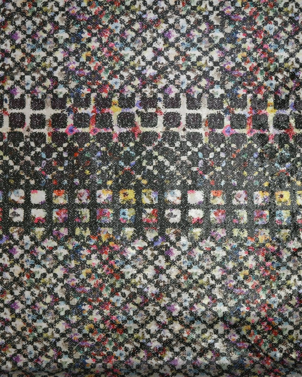 Poly Polyester Geometric Fabric - Sharqiya - الشرقية
