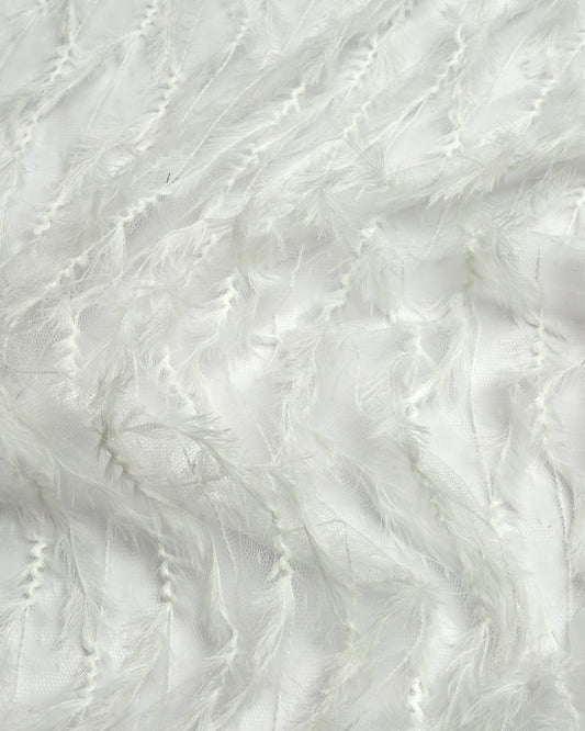 Poly Tulle Polyester Embroidered Fabric - Sharqiya - الشرقية