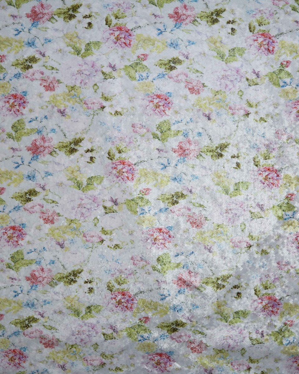 Poly Tulle Polyester Floral Fabric - Sharqiya - الشرقية