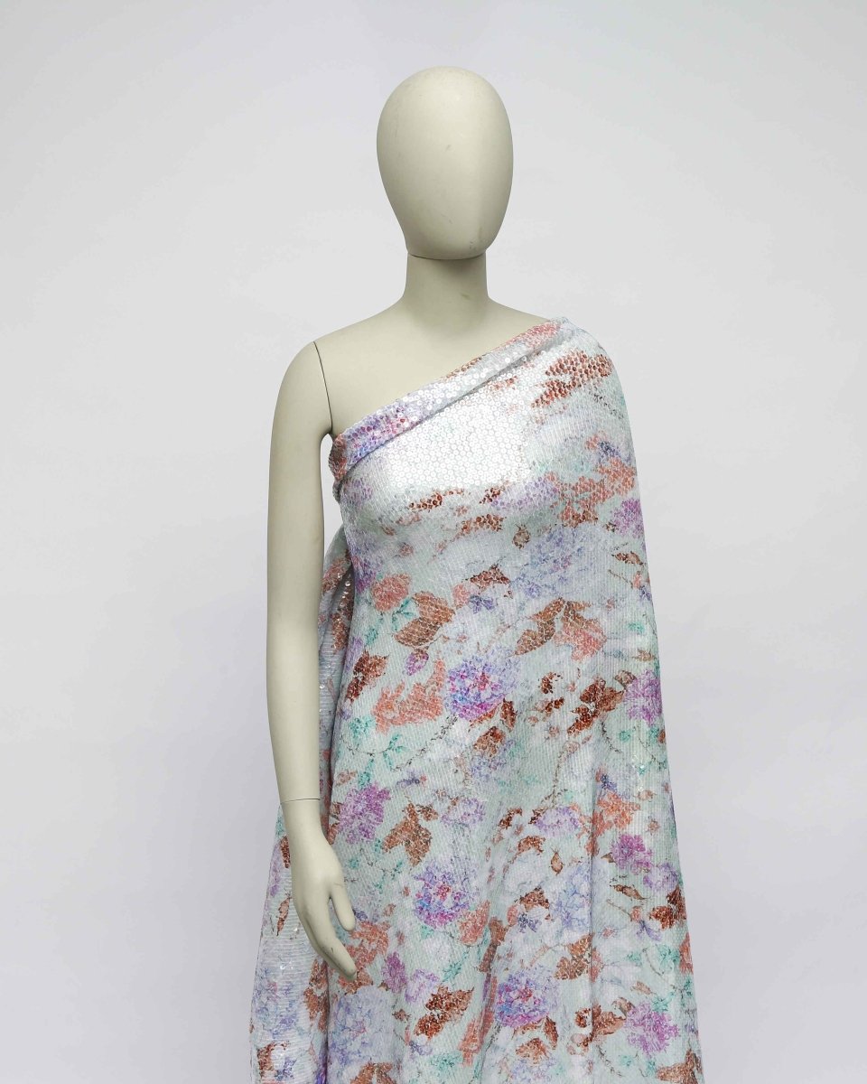 Poly Tulle Polyester Floral Fabric - Sharqiya - الشرقية