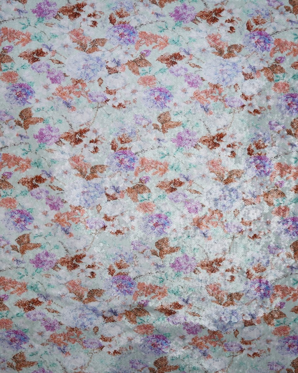 Poly Tulle Polyester Floral Fabric - Sharqiya - الشرقية