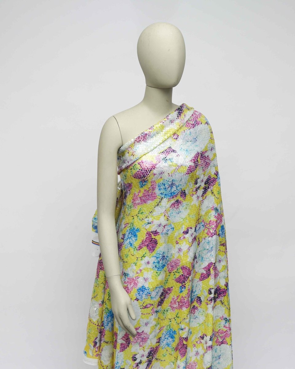 Poly Tulle Polyester Floral Fabric - Sharqiya - الشرقية