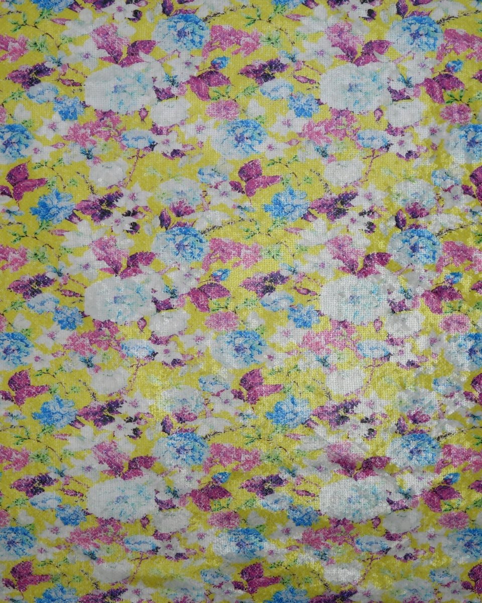 Poly Tulle Polyester Floral Fabric - Sharqiya - الشرقية