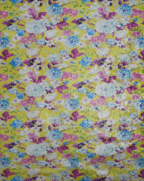 Poly Tulle Polyester Floral Fabric - Sharqiya - الشرقية