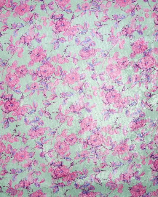Poly Tulle Polyester Floral Fabric - Sharqiya - الشرقية
